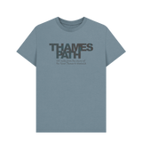 Stone Blue Printed T-shirt Front