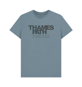 Stone Blue Printed T-shirt Front