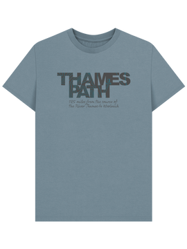 Thames Path 'contours' men's t-shirt