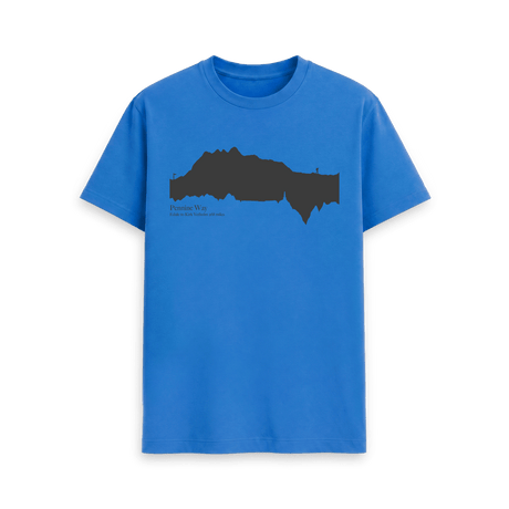 Bright Blue Printed T-shirt Front