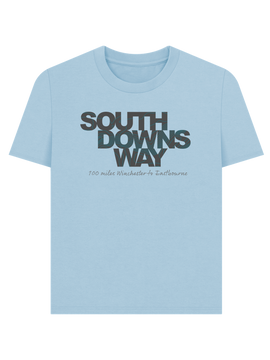 South Downs Way 'contours' women's t-shirt