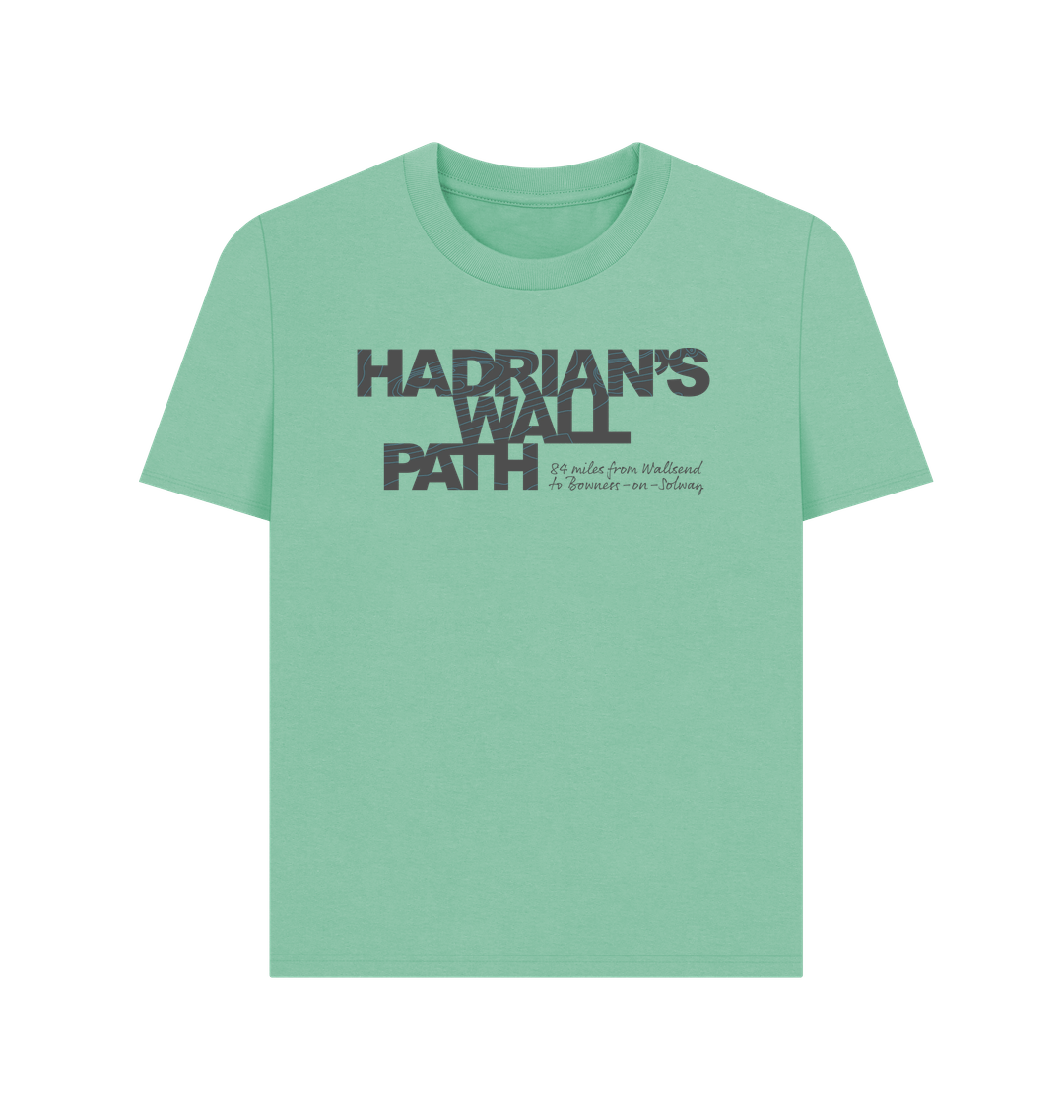 Hadrian's Wall Path 'contours' women's t-shirt