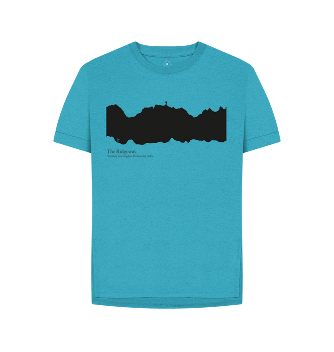 Ocean Blue The Ridgeway 'elevation profile' Women's T-Shirt