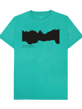 South Downs Way 'elevation profile' Men's T-Shirt