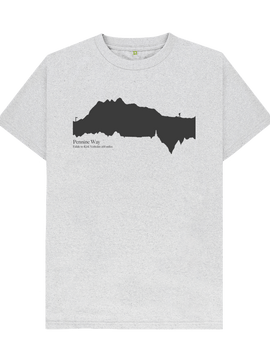 Pennine Way 'elevation profile' Men's T-Shirt