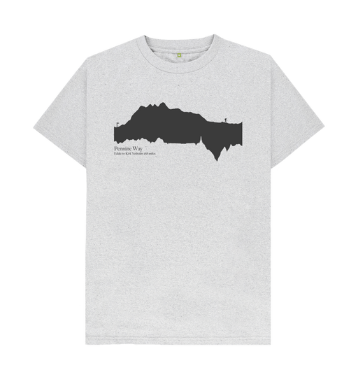 Grey Pennine Way 'elevation profile' Men's T-Shirt