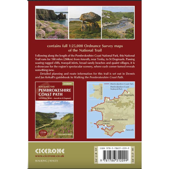 Walking the Pembrokeshire Coast Path map booklet - The Trails Shop