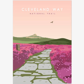 Cleveland Way National Trail Poster - a Trail to Remember