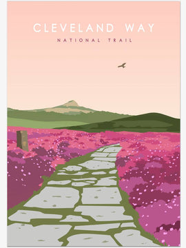 Cleveland Way National Trail Poster - a Trail to Remember