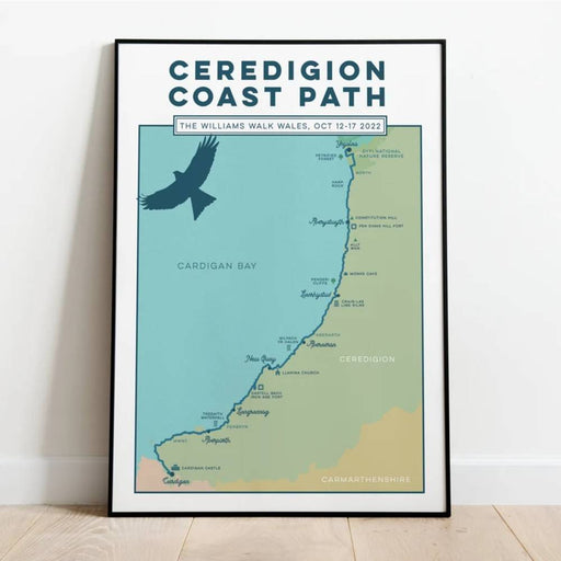 Ceredigion Coast Path print 