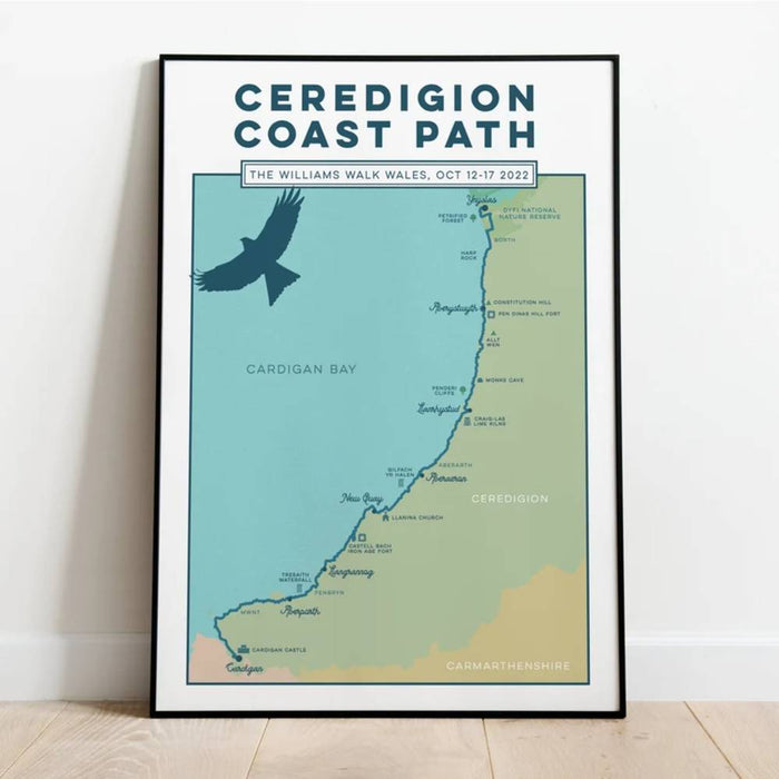 Ceredigion Coast Path print 