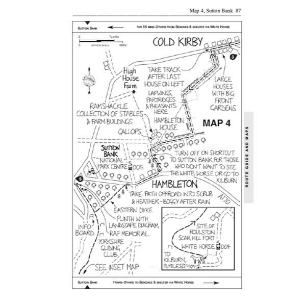 Cleveland Way guidebook - Trailblazer - Cold Kirby map