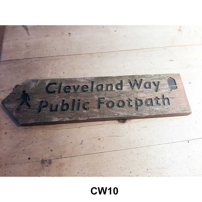 Cleveland Way National Trail original sign CW10