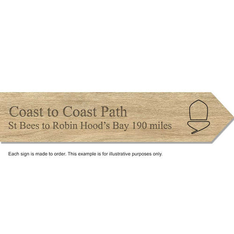 Coast to Coast Path National Trail souvenir sign