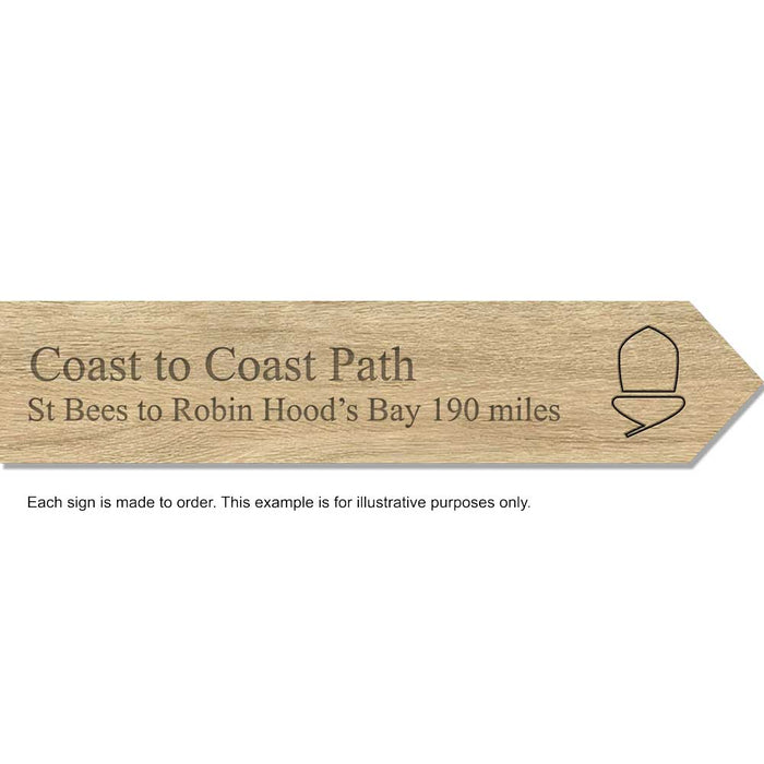 Coast to Coast Path National Trail souvenir sign