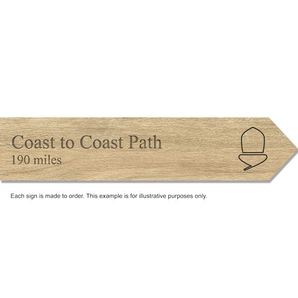 Coast to Coast Path National Trail souvenir sign