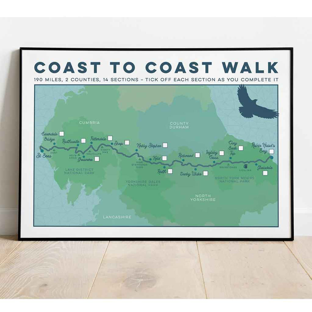 Coast to Coast Walk Art Print - The Trails Shop