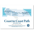 Coast to Coast Path map print-The Trails Shop