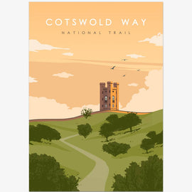 Cotswold Way National Trail Poster - a Trail to Remember