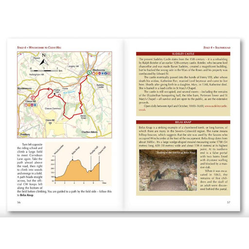Cotswold Way guidebook inside page - Cicerone Press - The Trails Shop