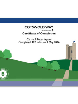 Cotswold Way Completion Certificate