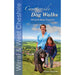 Book cover of 'Countryside Dog Walks: Wirral & West Cheshire' with a woman, child, and dog on a hillside.
