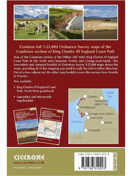 King Charles III England Coast Path North West - Cumbria map booklet