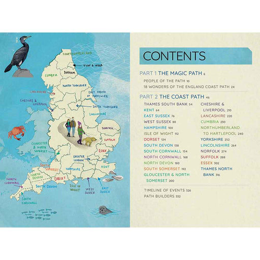 The England Coast Path -2nd edition - contents page