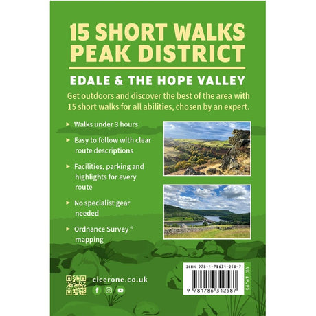 Edale and the Hope Valley walk guidebook - back cover 