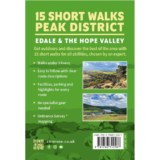 Edale and the Hope Valley walk guidebook - back cover 