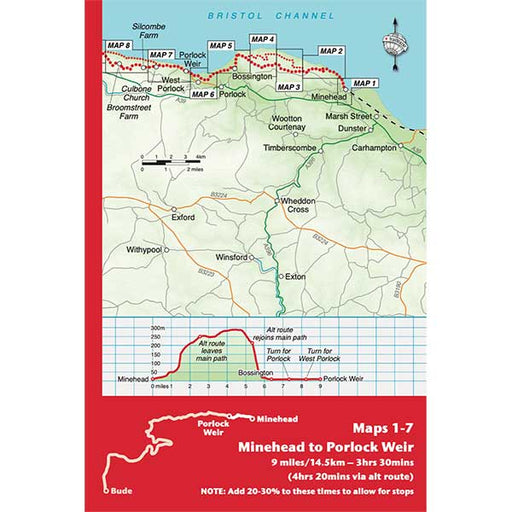 Exmoor & North Devon Coast Path - Trailblazer - overview map