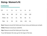 Follow the acorn women's fit t-shirt size guide