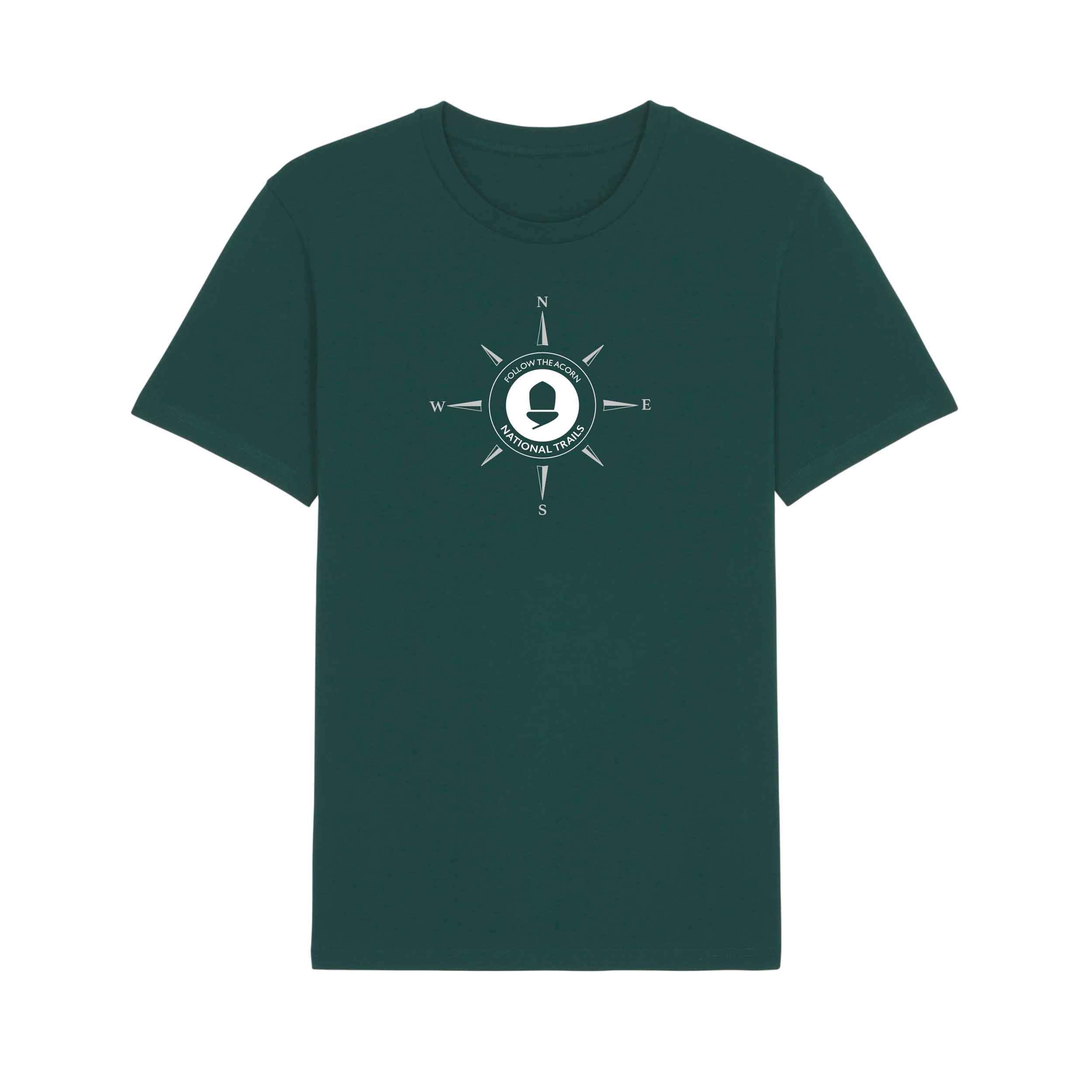 National Trails 'Follow the acorn' Compass T-Shirt