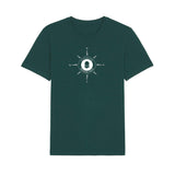 Follow the acorn National Trails compass t-shirt green