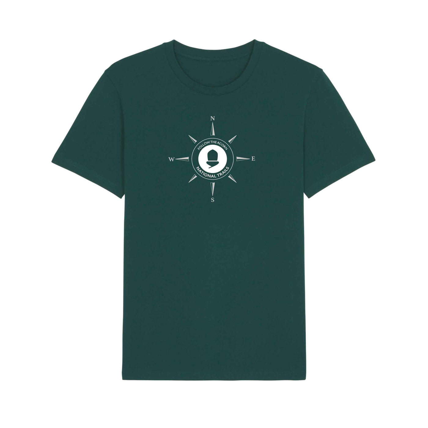 ’Follow the acorn’ National Trail Compass T-Shirt - The Trails Shop