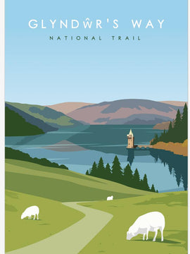 Glyndwr's Way National Trail Poster - a Trail to Remember