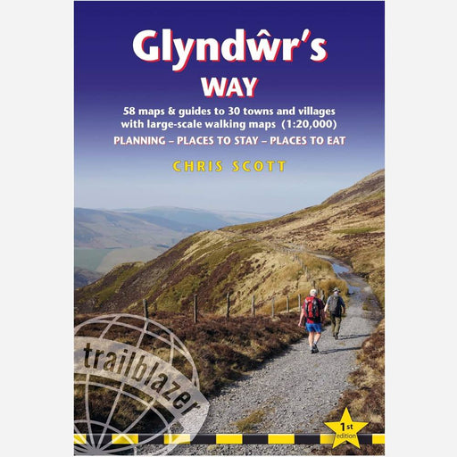 Glyndwr's Way Trailblazer guidebook - cover - The Trails Shop