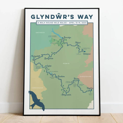 Personalised Glyndwr's Way print