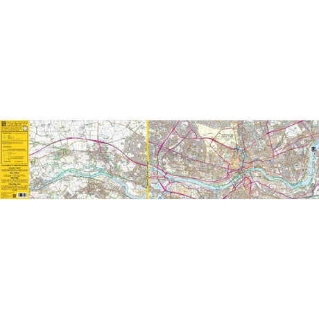 Hadrian's Wall Path 1 - Wallsend to Humshaugh zigzag map