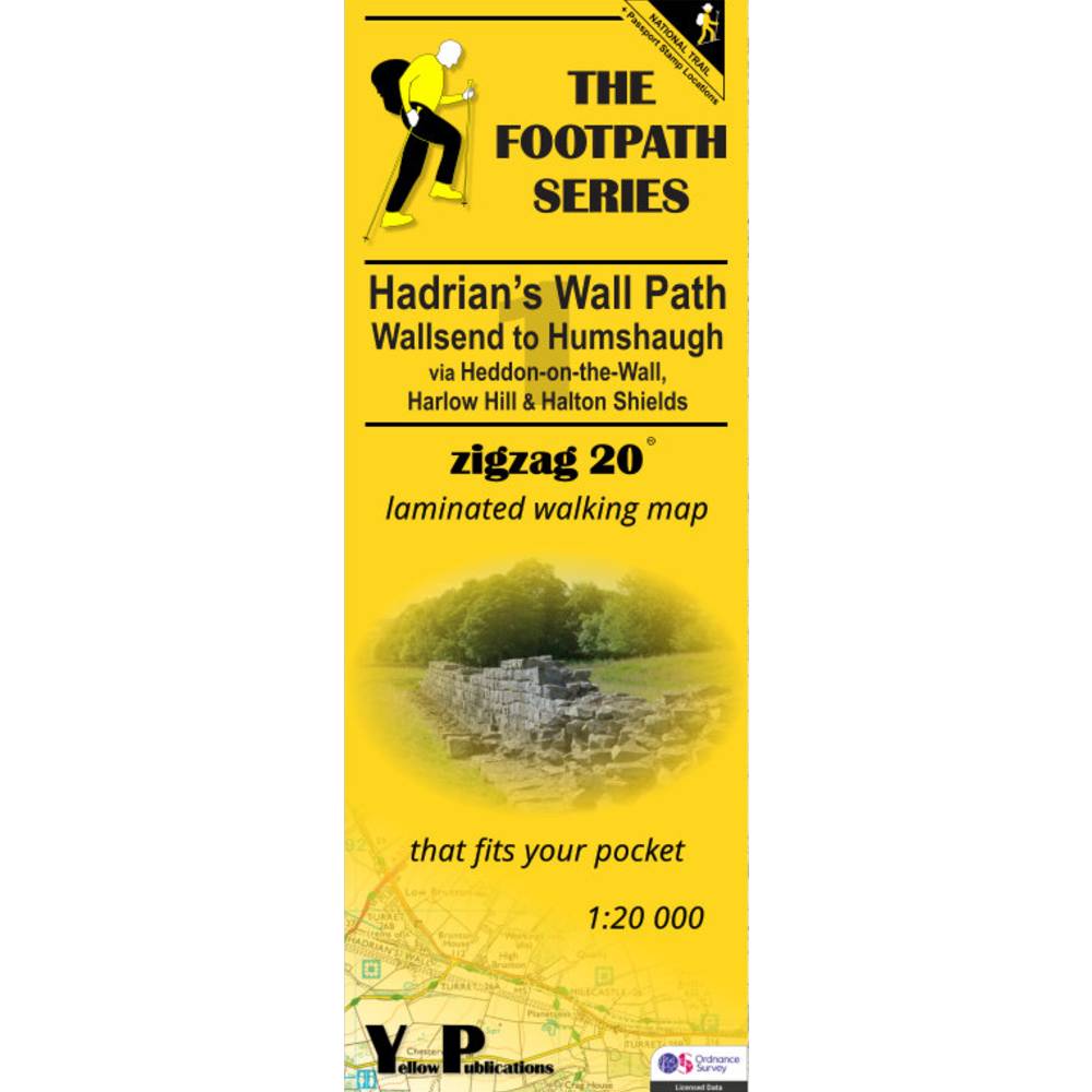 Hadrian's Wall Path 1 - Wallsend to Humshaugh zigzag map - front cover 