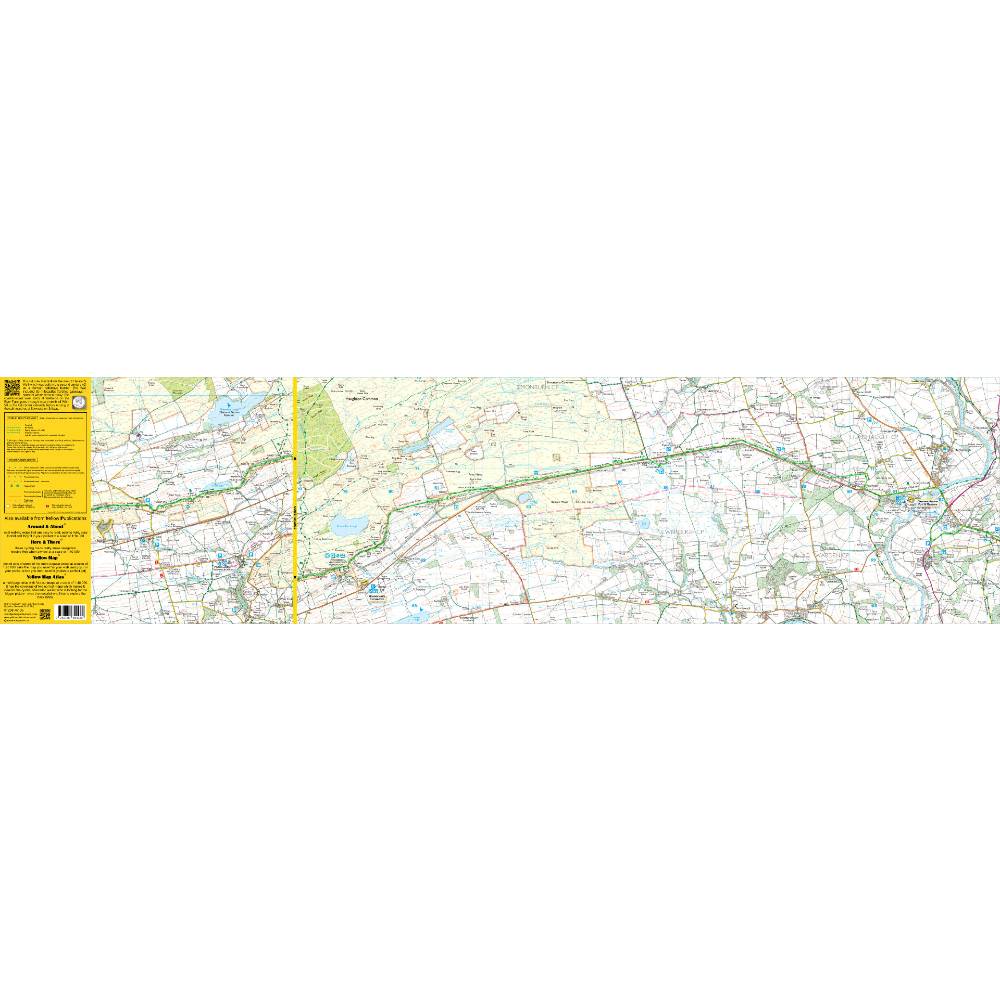 Hadrian's Wall Path 2 - Humshaugh to Lanercost zigzag map