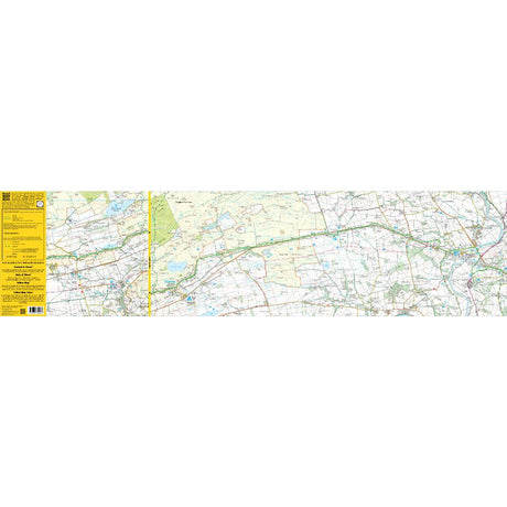 Hadrian's Wall Path 2 - Humshaugh to Lanercost zigzag map