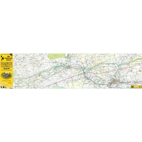 Hadrian's Wall Path 2 - Humshaugh to Lanercost zigzag map