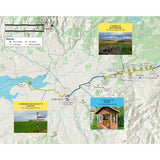 Map of Hadrian's Wall Path with scenic views and highlighted places to see