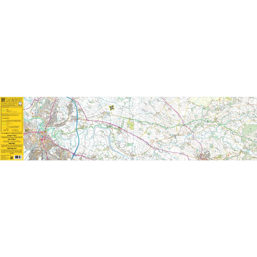 Hadrian's Wall Path 3 - Lanercost to Bowness-on-Solway zigzag map