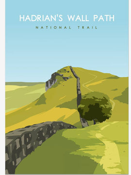 Hadrian's Wall Path National Trail Poster - a Trail to Remember