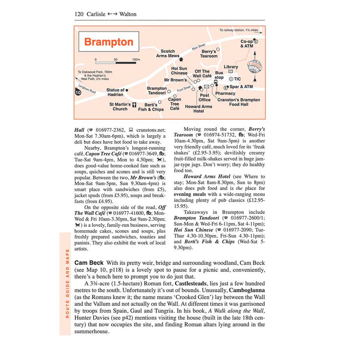 Hadrian's Wall Path Trailblazer guidebook Brampton route description