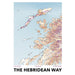 Map of The Hebridean Way with topographic details on a light blue background