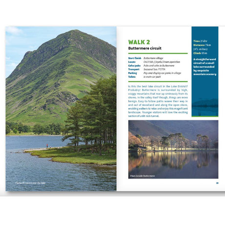 15 short walks in the Lake District - Keswick, Borrowdale and Buttermere. Inside page. Cicerone Press. The Trails Shop