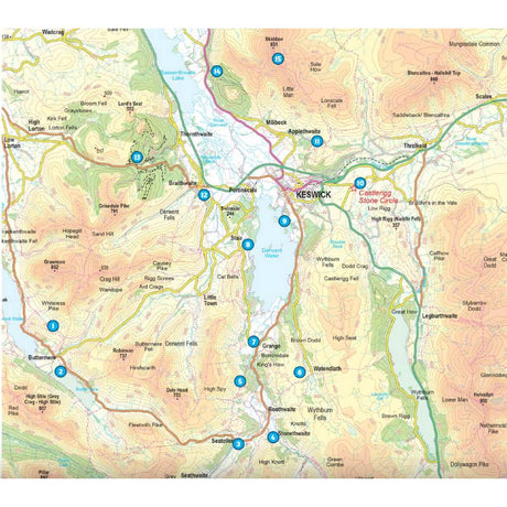 15 short walks in the Lake District - Keswick, Borrowdale and Buttermere. Inside page. Cicerone Press. The Trails Shop